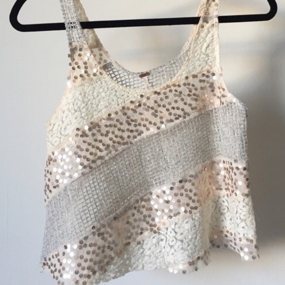 FREE PEOPLE Itsy Bitsy Glitzy Crop Tank Top - Picture 6 of 8